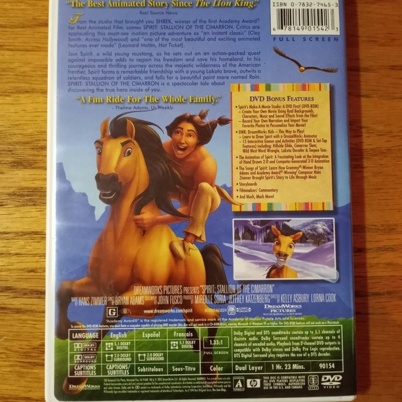 DreamWorks SPIRIT on DVD - Picture 2 of 2